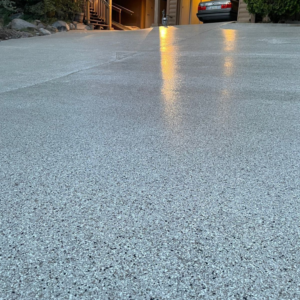 Close up of Driveway with Space Dust