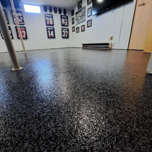 Close up of Galaxy Basement Floor