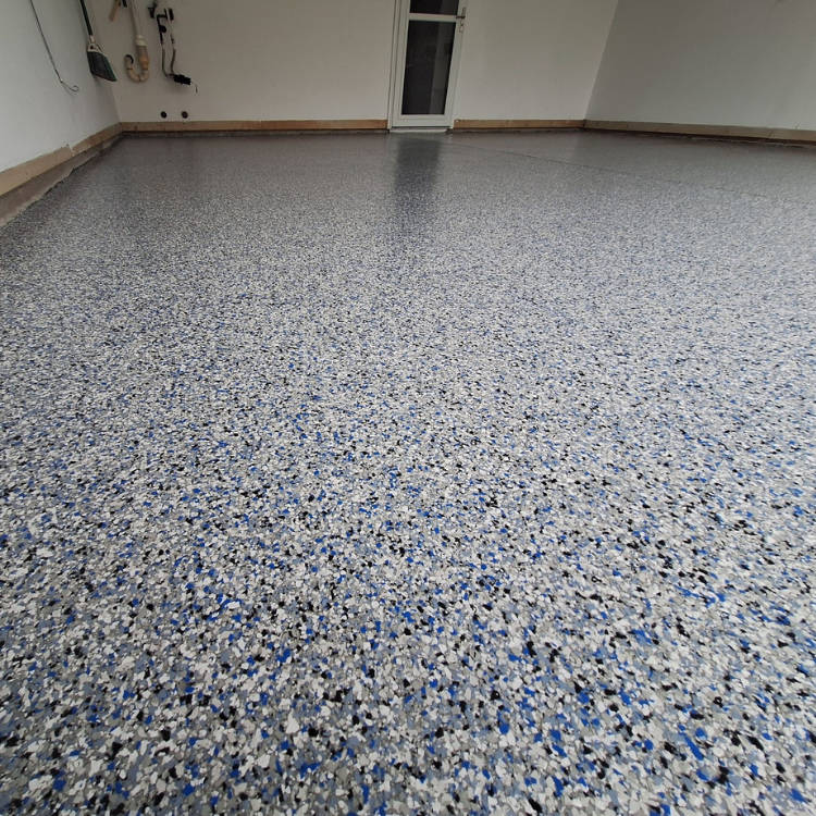 Close up of garage with Nebula