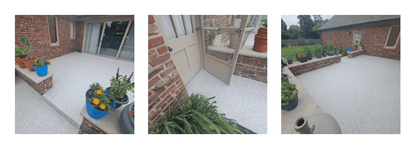 Patio after Galaxy Concrete Coatings