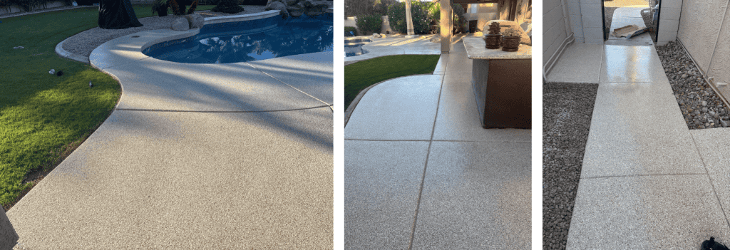 Chandler backyard with Galaxy Concrete Coatings