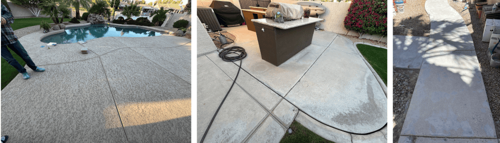 Before pictures of Chandler, AZ backyard.