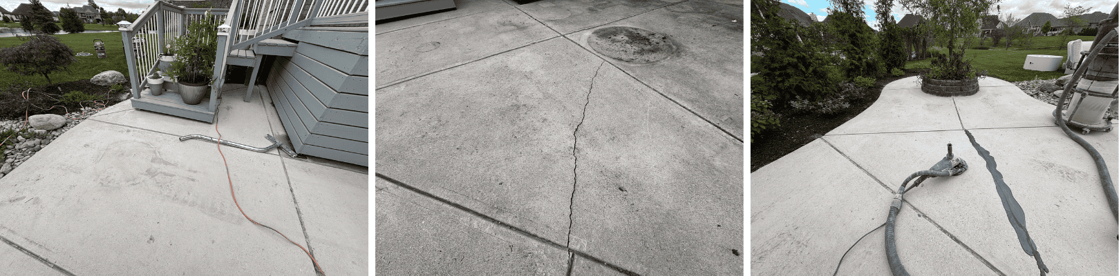 Before images of Indianapolis patio
