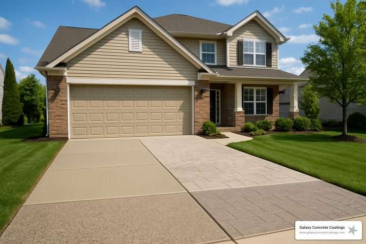 concrete driveway finishes
