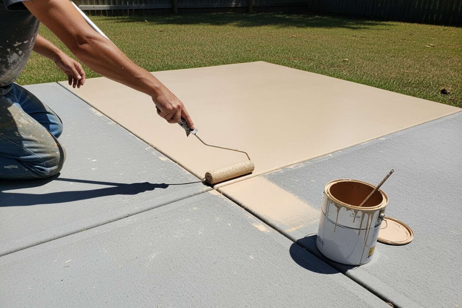 can you paint cement image