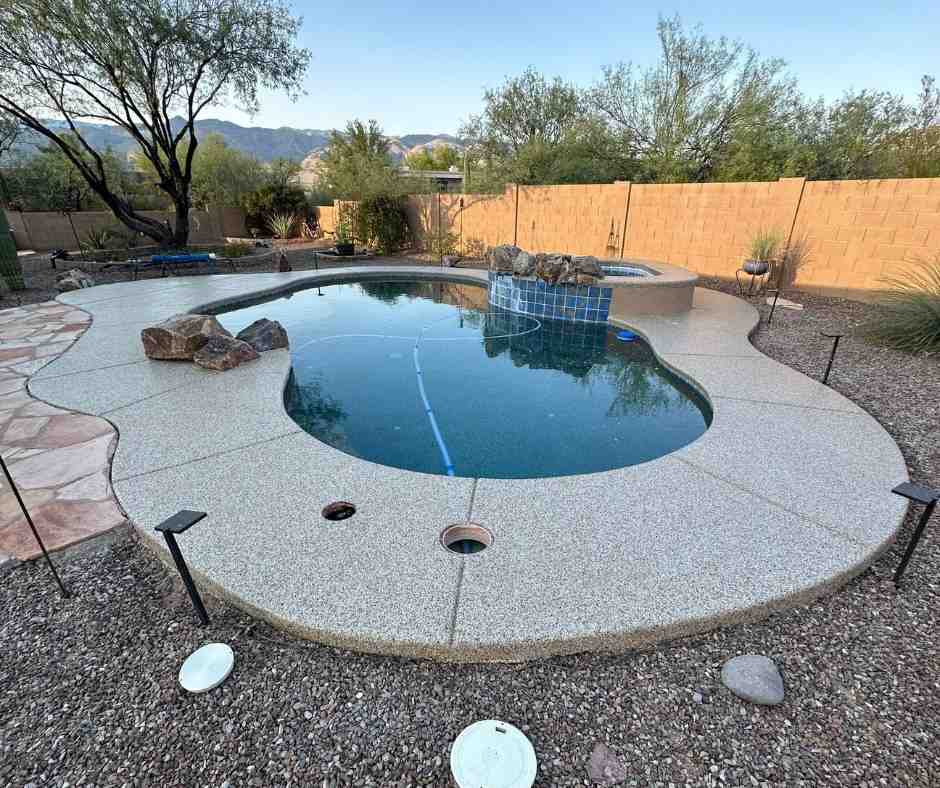 non slip pool deck image